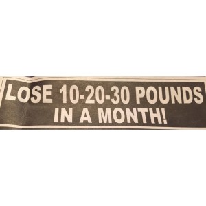 Lose 30 pounds in a mth