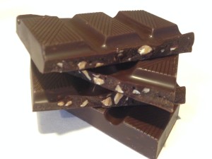 Chocolate bar chunks with almonds 2