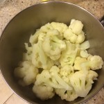 Post-steamed cauliflower