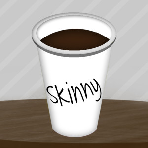 Skinny coffee cup