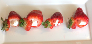Feta stuffed strawberries edit