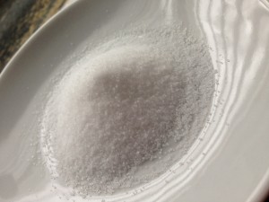 Salt on spoon