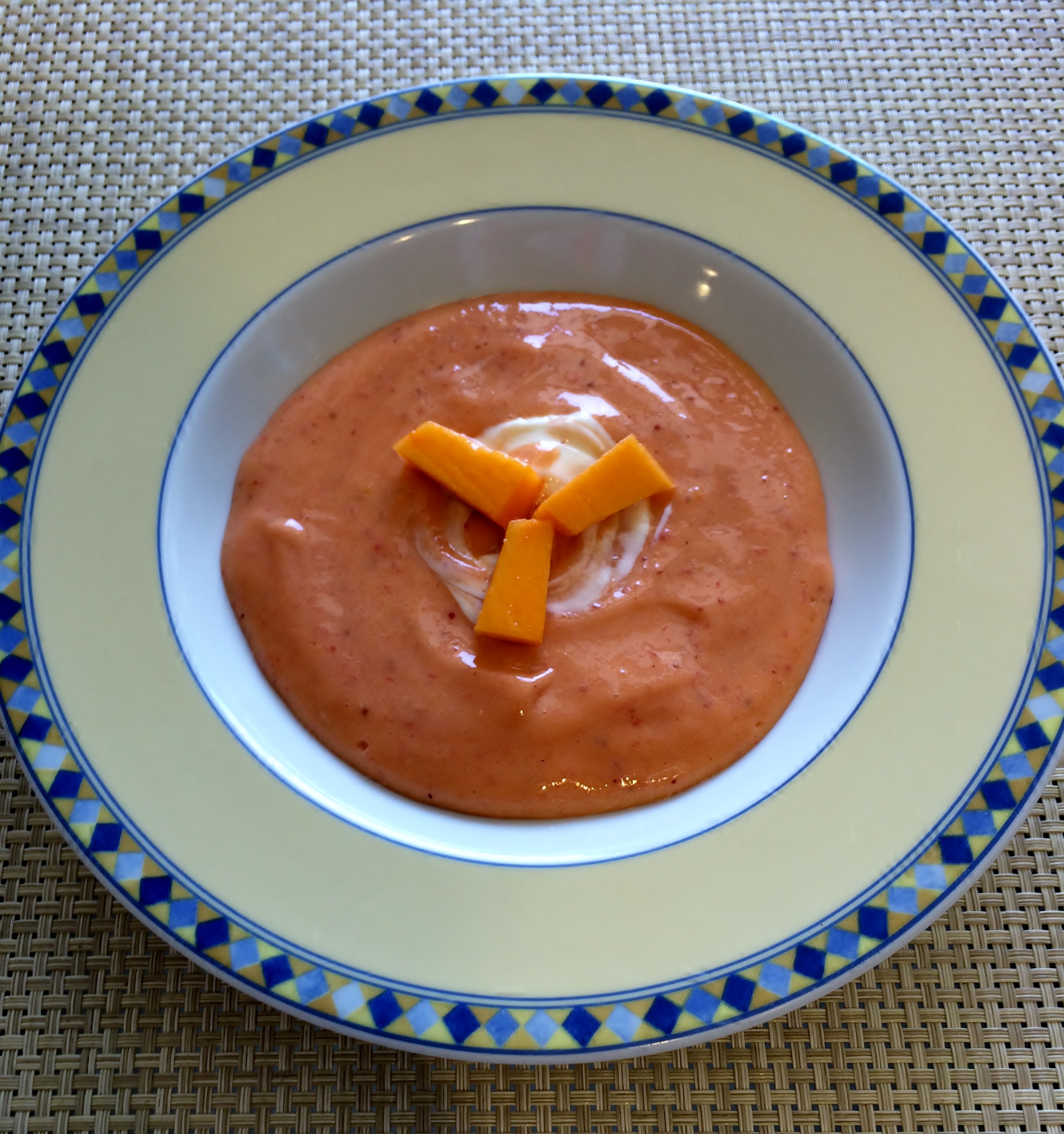 Refreshing Papaya Strawberry Soup with Ginger and Lime BRG Health